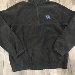 Black UK Fleece Quarter-zip
